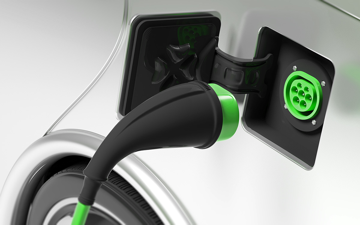 Electric car charging plug