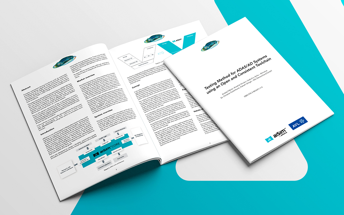 AVL and aiMotive's joint whitepaper illustrated by a whitepaper mock-up